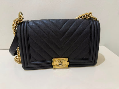 CHANEL Bag Boy Flap Used - size M