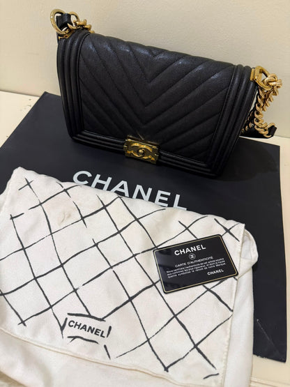 CHANEL Bag Boy Flap Used - size M
