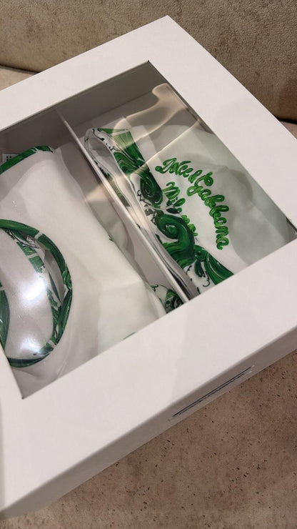 طقم مواليد دولتشي اند غابانا | Dolce & Gabbana Baby Set - Size 0-3 months