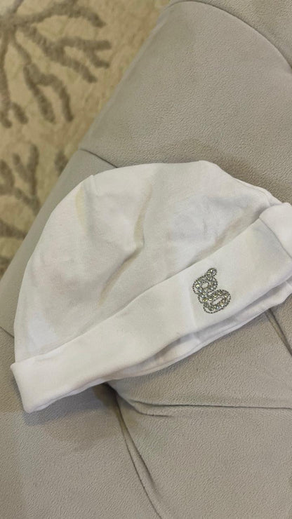 مجموعة 3 قطع قوتشي وقبعة اضافية مستعملة | Gucci Baby Set and extra Cap Used - size 0-3