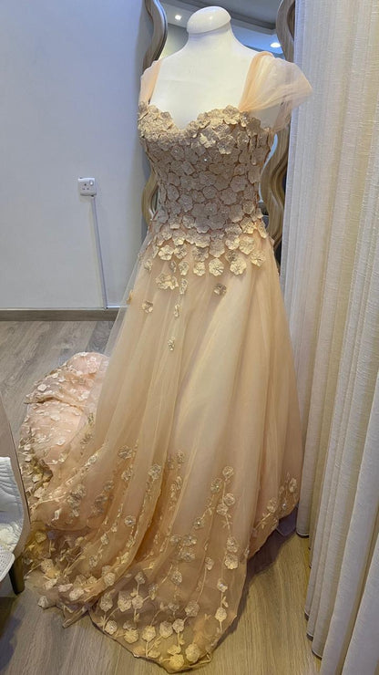 فستان رهيد استعمال مرة فقط | Raheed Dress Used Once Only - size S