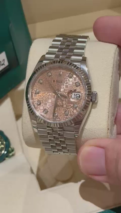 ROLEX Watch diamond - size 36