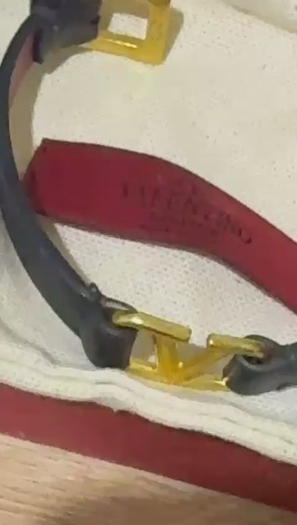 اسوارة فالنتينو | Valentino leather bracelet