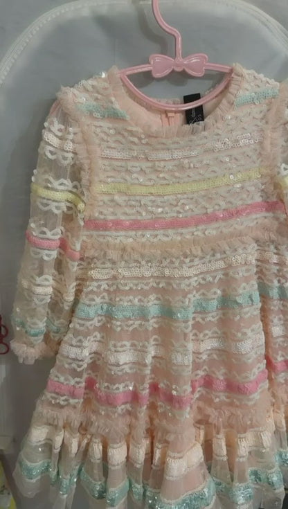 فستان نيدل اند ثريد مستعمل | Needle & Thread Dress Used - size 3 Years