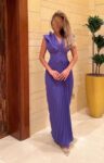 فستان مصممة كويتية مقاس s/m